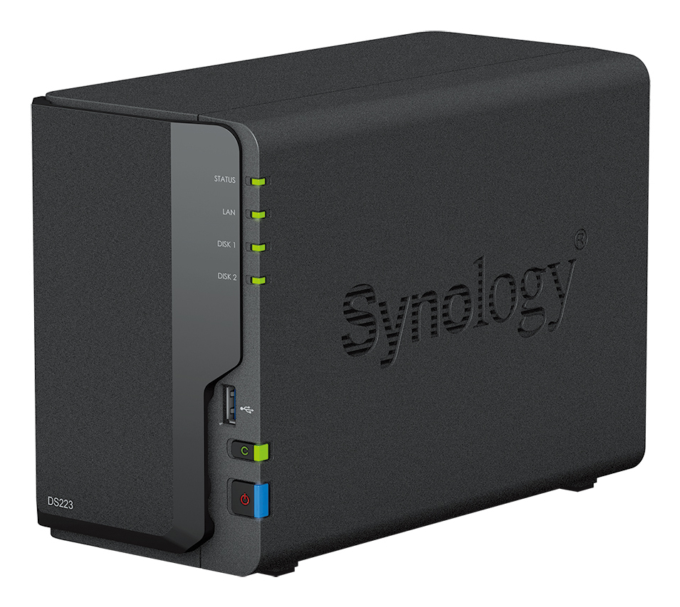 K/DS223 2 bay NAS+2pcs Synology 6TB HDD thumbnail