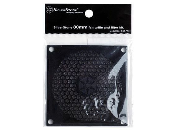 Fan Grill and Dust Filter Black 80mm thumbnail