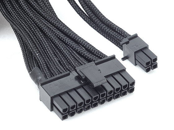 Motherboard 24Pin(20+4) Black Sleeved Cable 55cm thumbnail