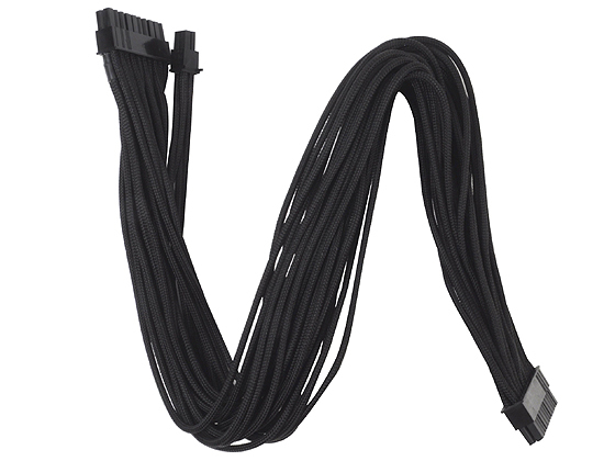 Motherboard 24Pin(20+4) Black Sleeved Cable 55cm thumbnail