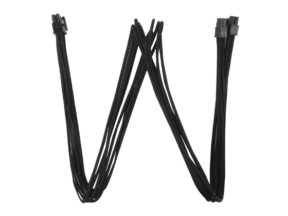 EPS/ATX 8Pin (4+4) Black Sleeved Cable 55cm thumbnail