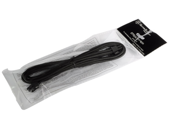EPS/ATX 8Pin (4+4) Black Sleeved Cable 55cm thumbnail