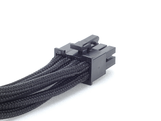 EPS/ATX 8Pin (4+4) Black Sleeved Cable 55cm thumbnail