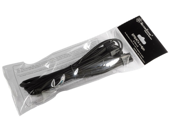 EPS/ATX 8Pin (4+4) Black Sleeved Cable 75cm thumbnail