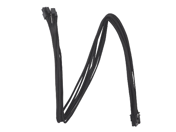 EPS/ATX 8Pin (4+4) Black Sleeved Cable 75cm thumbnail
