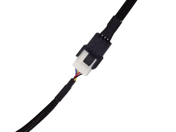 PWM Fan Extension Black Sleeved Cable 30cm thumbnail