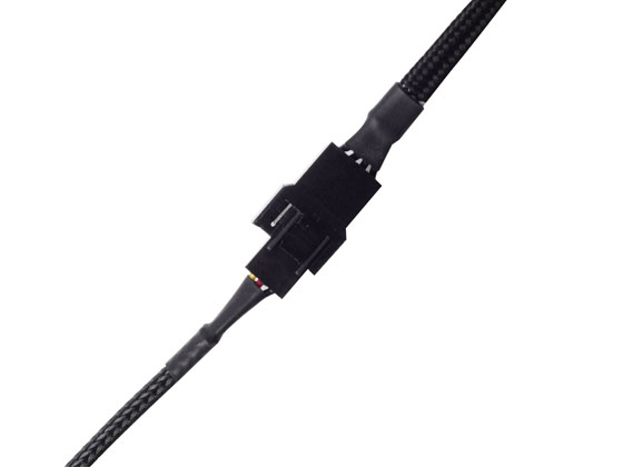 PWM Fan Extension Black Sleeved Cable 30cm thumbnail