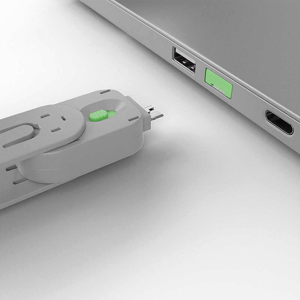 USB PORT SECURITY KIT GREEN thumbnail