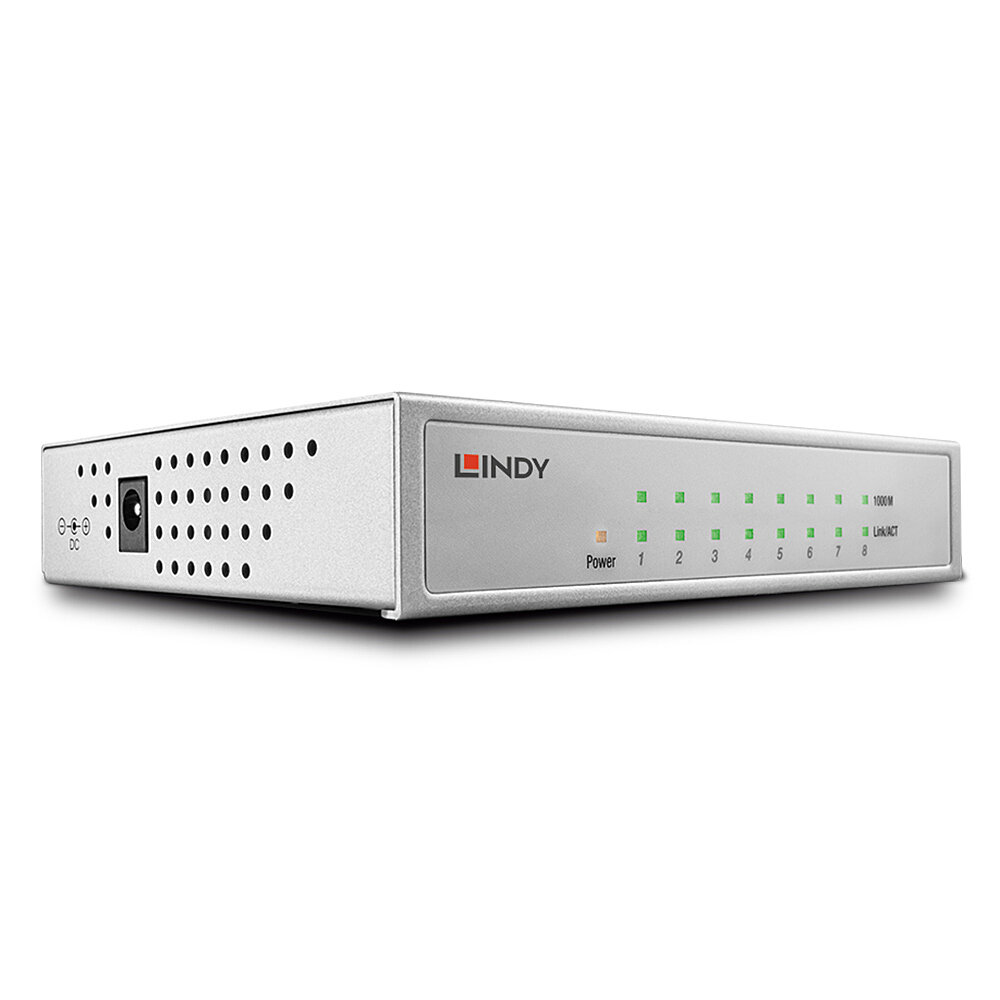 EU Product - Switch  8-Port Gbit Metall schwarz thumbnail