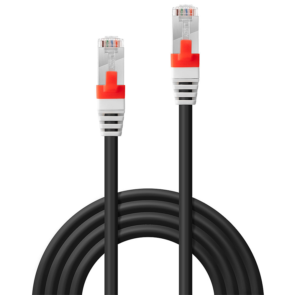 EU Product - Patchkabel Cat6(A) SSTP / S/FTP PIMF schwarz 2.00m 10G thumbnail