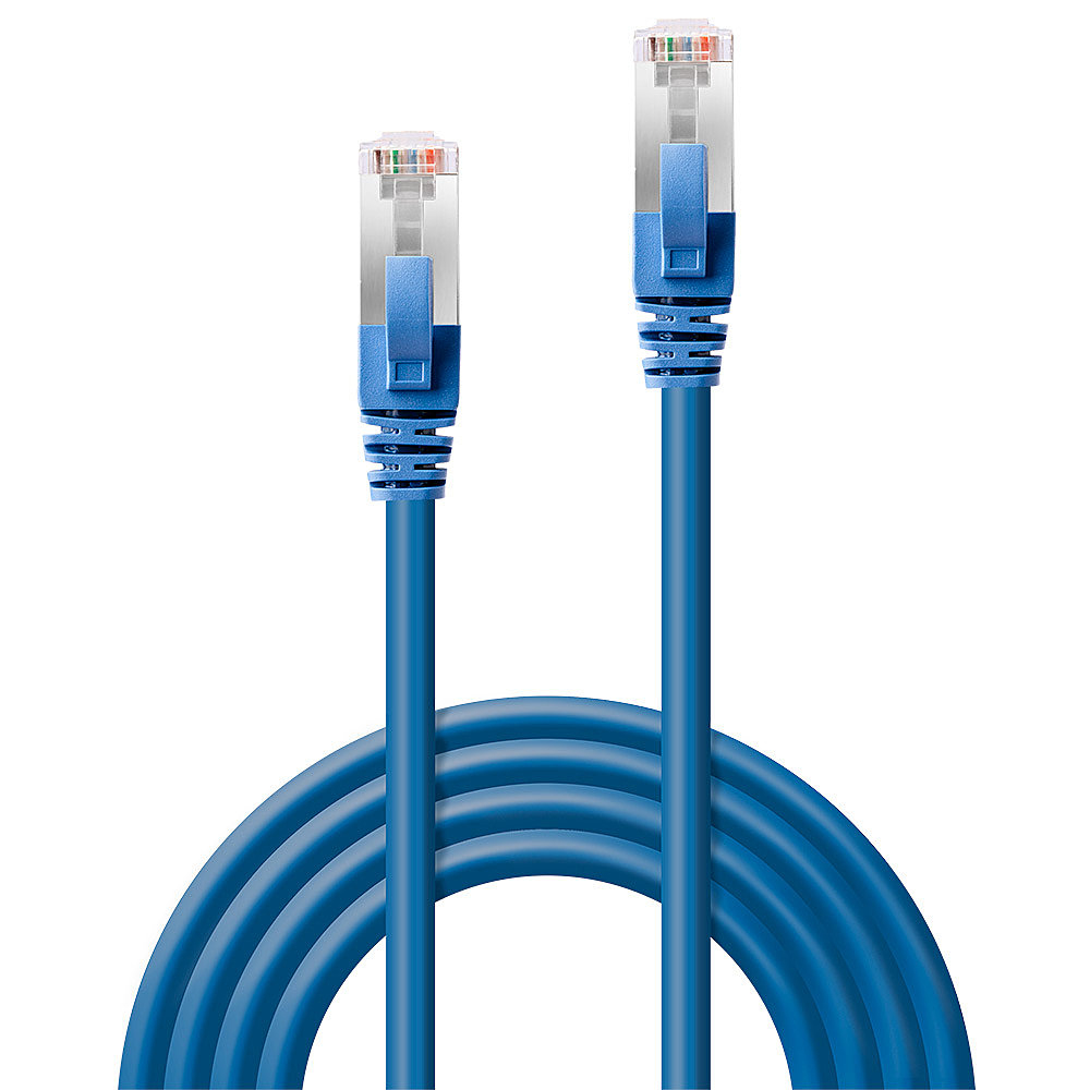 EU Product - Patchkabel Cat6 SSTP / S/FTP PIMF blau 0.50m thumbnail
