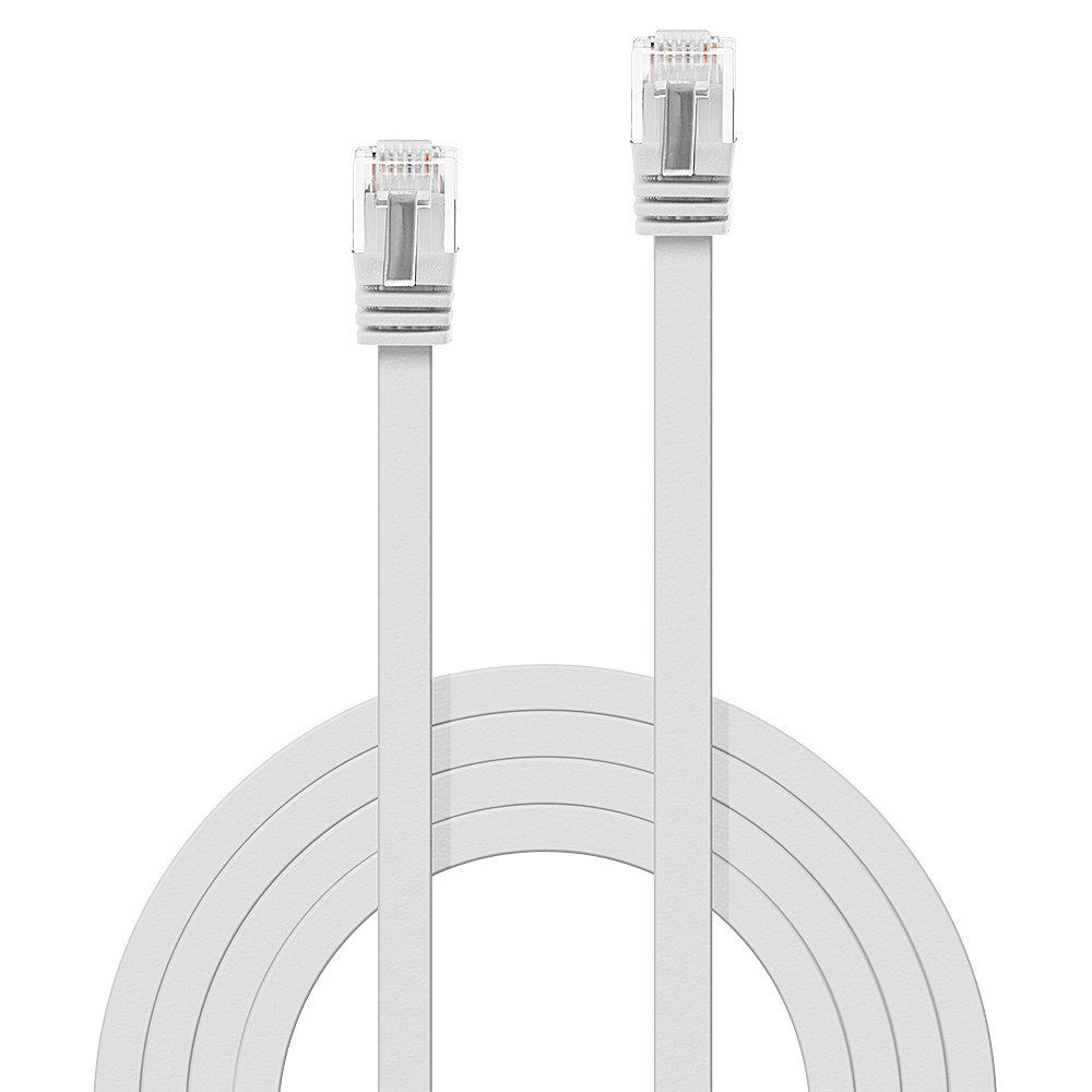 EU Product - Patchkabel Cat6 Flachband ungeschirmt wei� 3.00m thumbnail