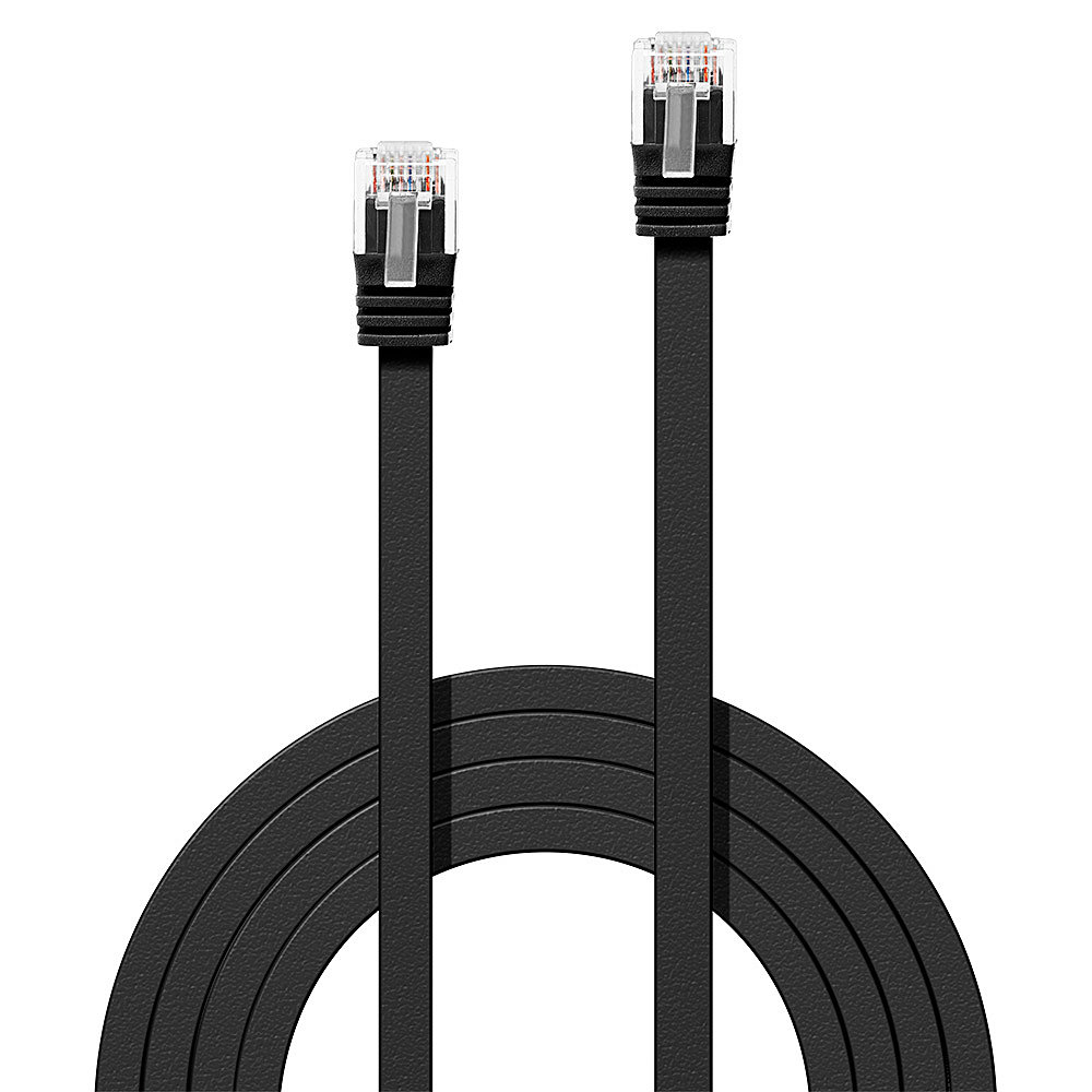 EU Product - Patchkabel Cat6 Flachband ungeschirmt schwarz 10m thumbnail