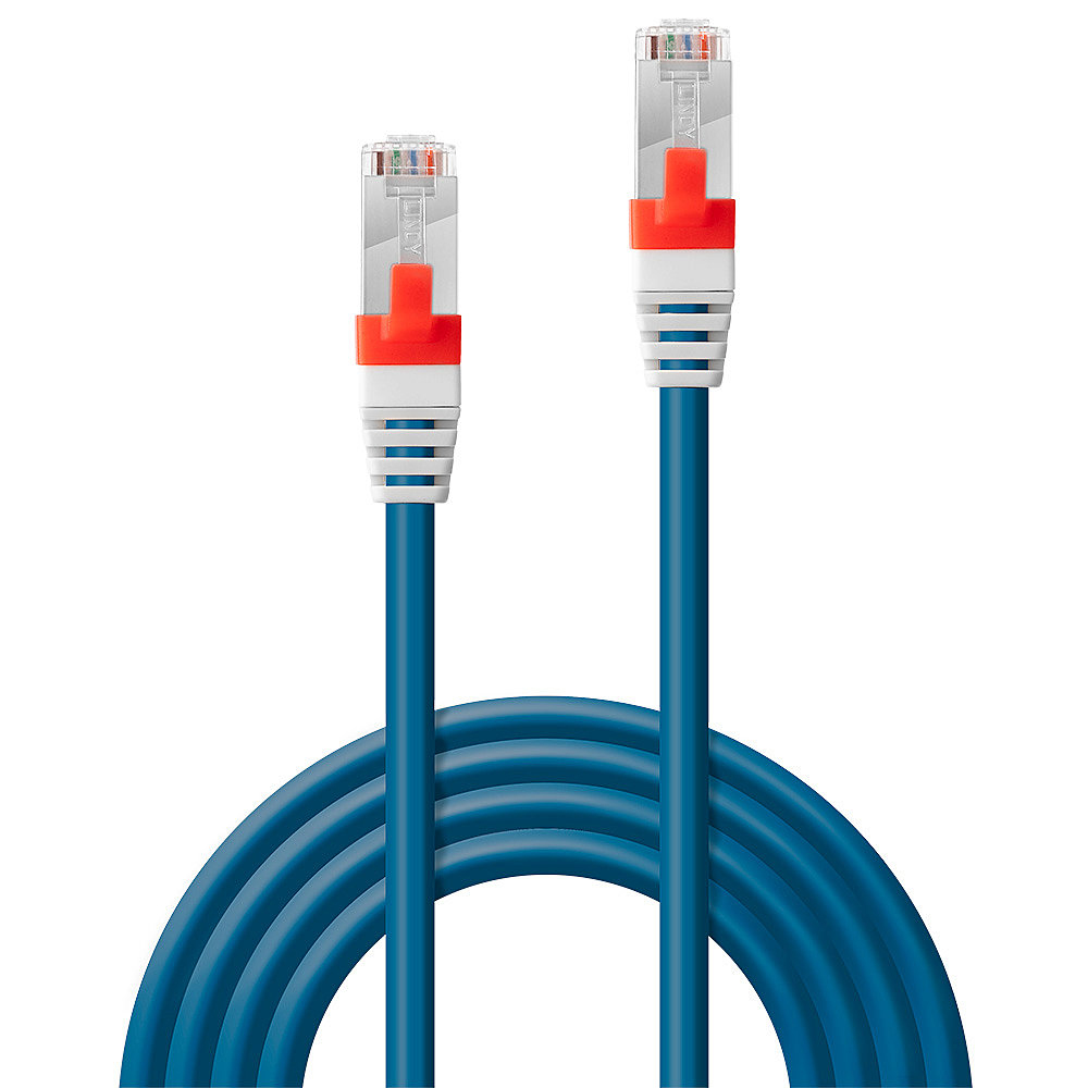EU Product - Patchkabel Cat6(A) SSTP / S/FTP PIMF blau 1.00m 10Gbit thumbnail