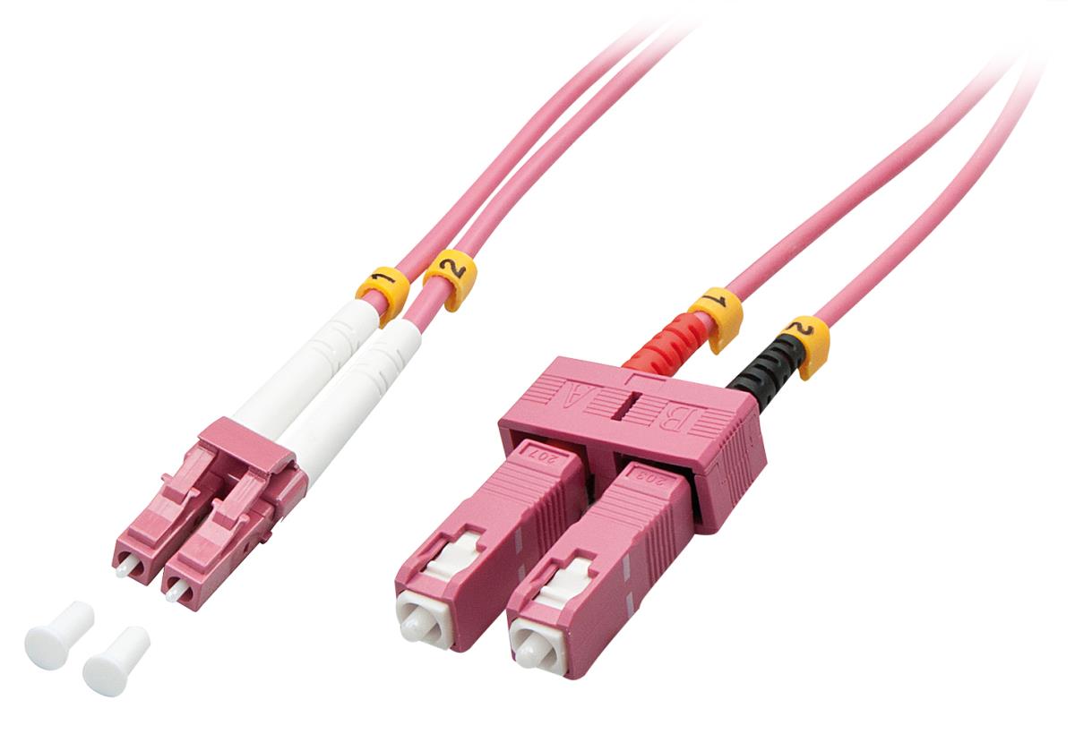 EU Product - LWL-Duplexkabel LC/SC OM4 10m  50/125�m Multimode thumbnail