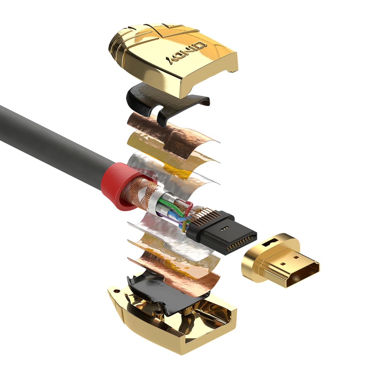 EU Product - HDMI High Speed Kabel Gold Line 2m thumbnail