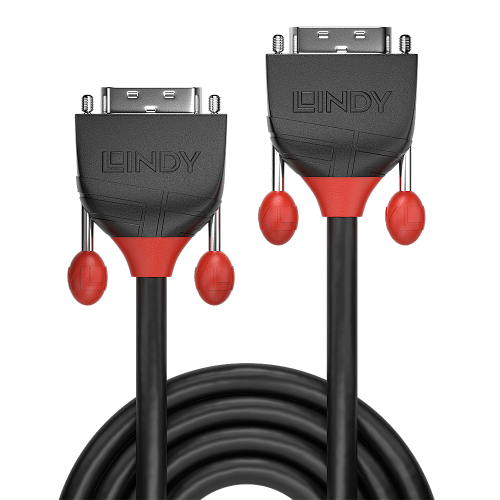 EU Product - DVI-D Dual Link Kabel Black Line 1m thumbnail