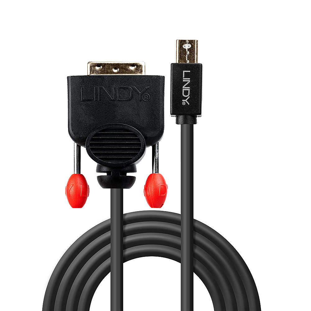 EU Product - Mini-DisplayPort an DVI-D Kabel schwarz 2m thumbnail
