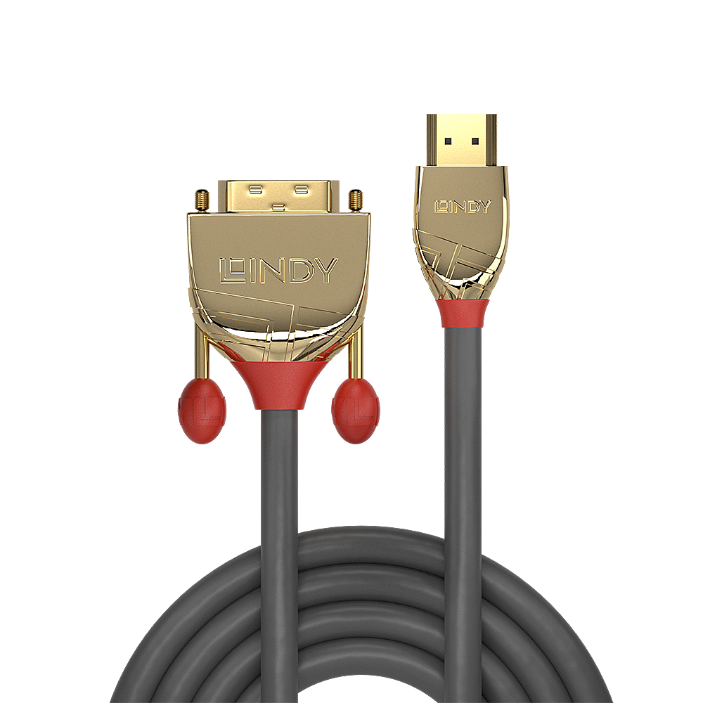 EU Product - HDMI an DVI-D Single Link Kabel Gold Line 0.5m thumbnail