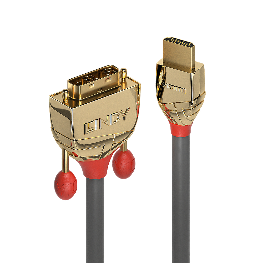 EU Product - HDMI an DVI-D Single Link Kabel Gold Line 1m thumbnail