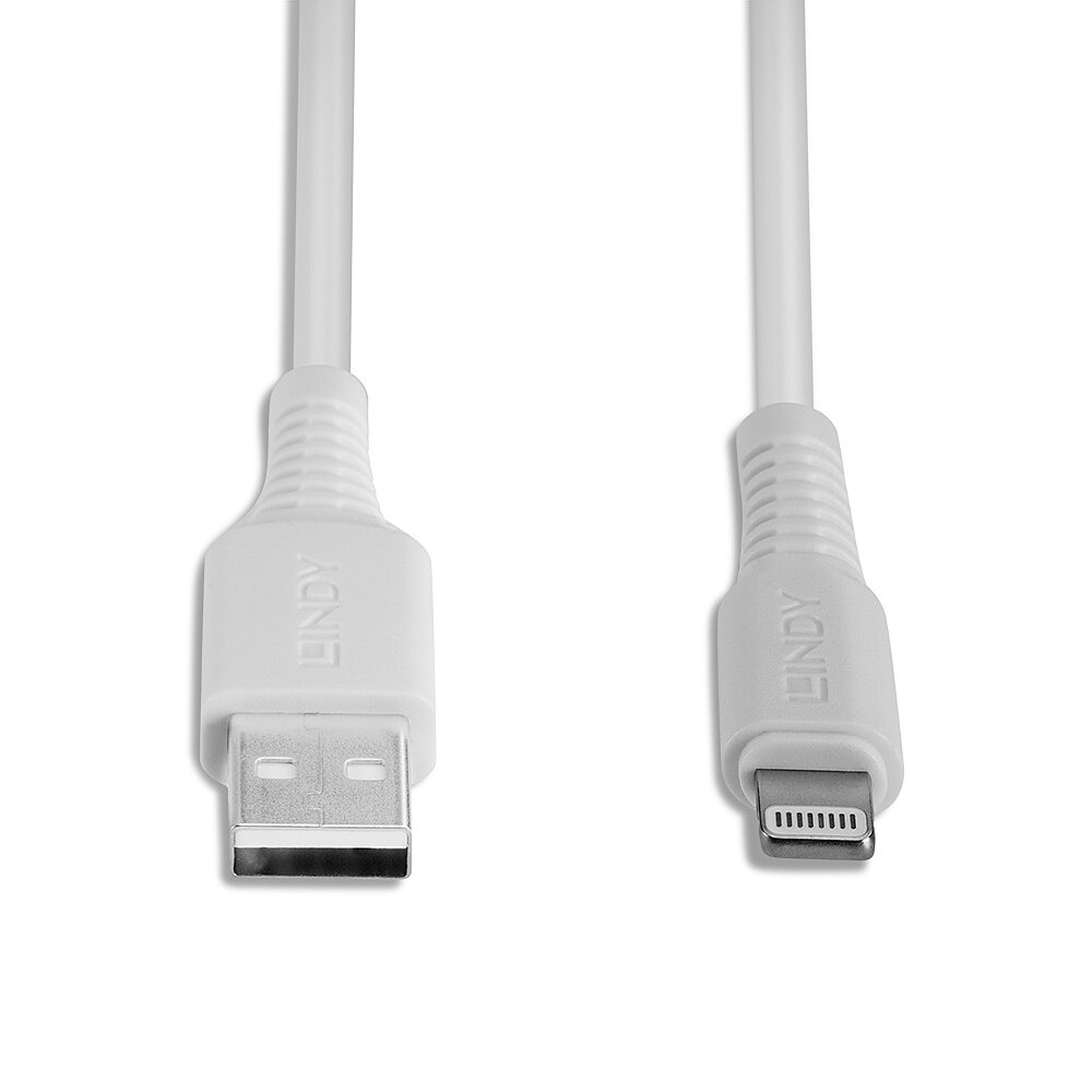 31327 2m USB-A (M) 2.0 To Lightening (M) MFi Certified 480Mbps Cable - White thumbnail
