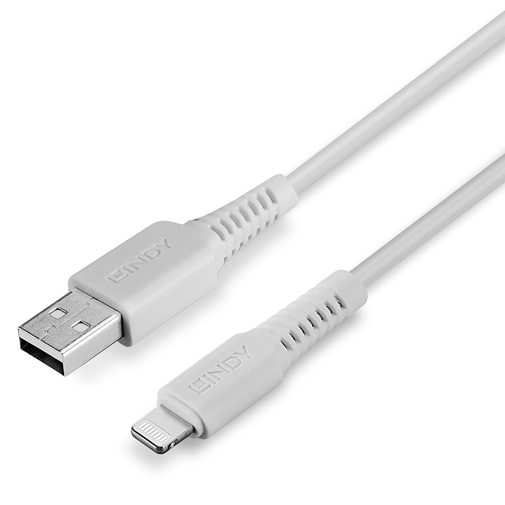 31327 2m USB-A (M) 2.0 To Lightening (M) MFi Certified 480Mbps Cable - White thumbnail