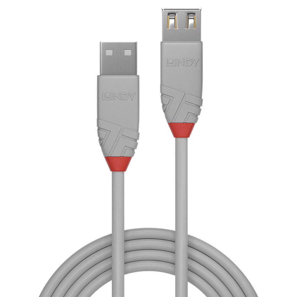 1MUSB2.0TYPEAEXTENSIONCABLEANTHGREY thumbnail