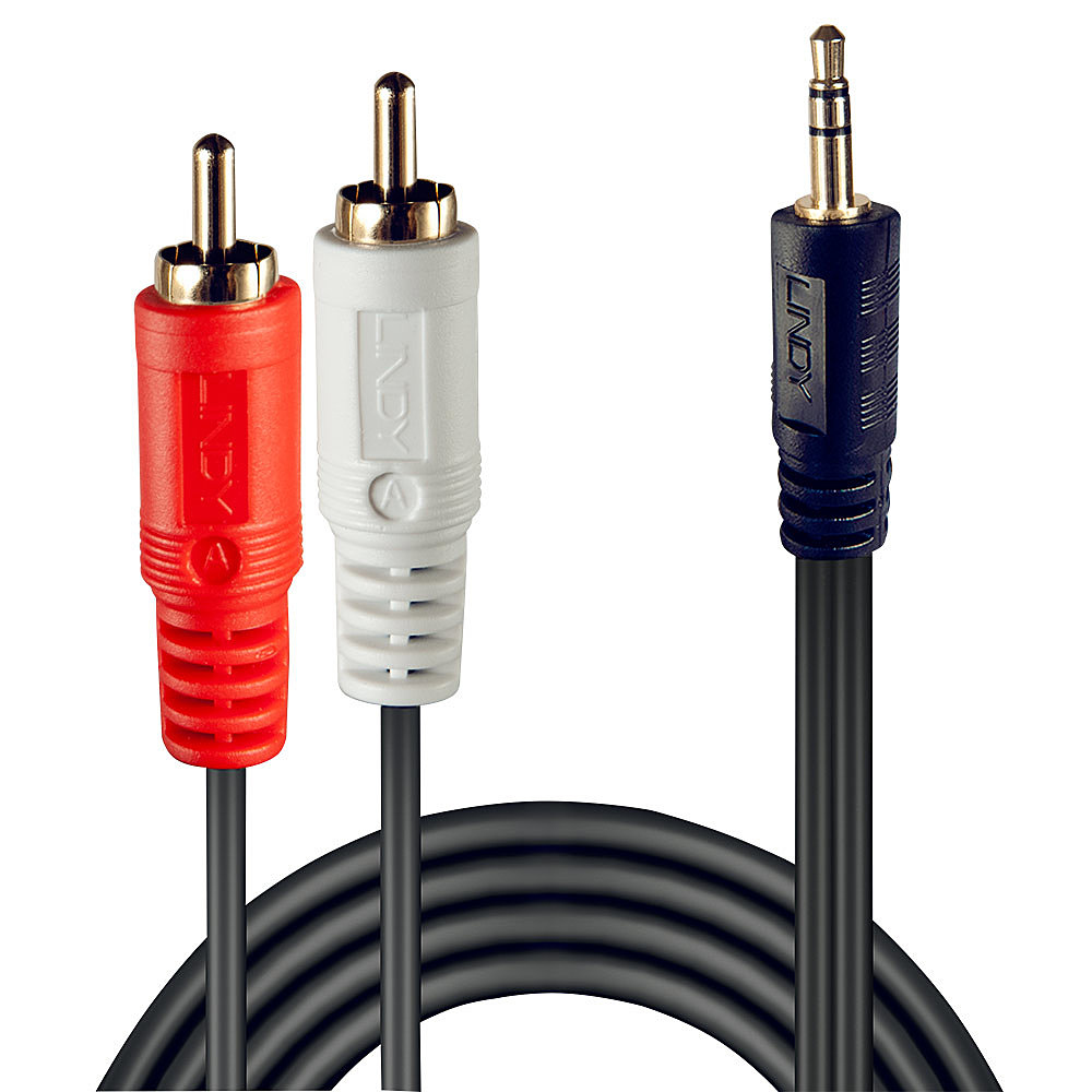 EU Product - Audiokabel RCA 3.5mm/5m 2xRCA/3.5mm m/m vergoldet thumbnail