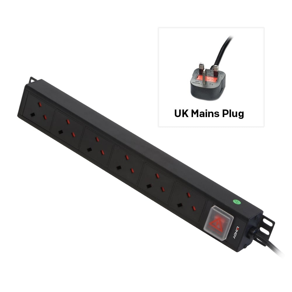 VERT 6 WAY UK PDU 13A TO 6 UK thumbnail