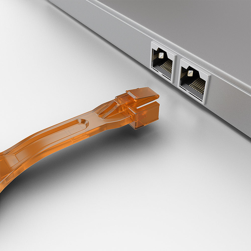 RJ-45 PORT BLOCKER KEY ORANGE thumbnail
