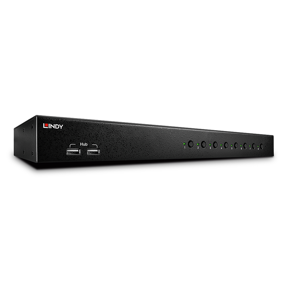 EU Product - DVI-I Single Link USB 2.0 Audio KVM Switch Pro 8 Port thumbnail