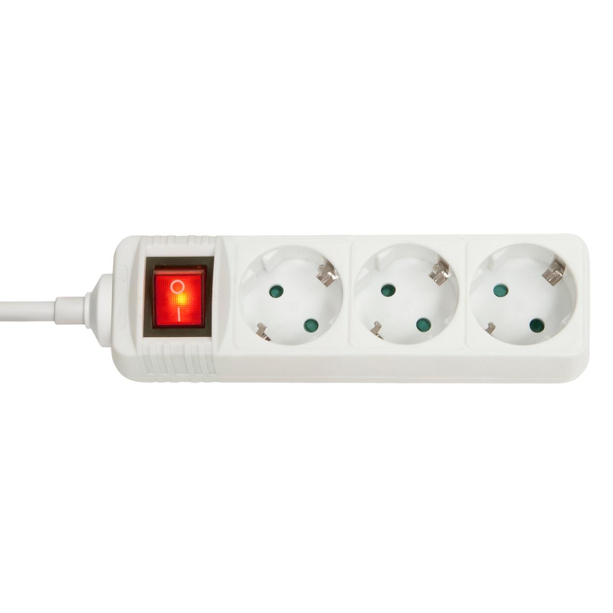 EU Product - Steckdosenleiste mit Schalter Schuko 3-Fach thumbnail