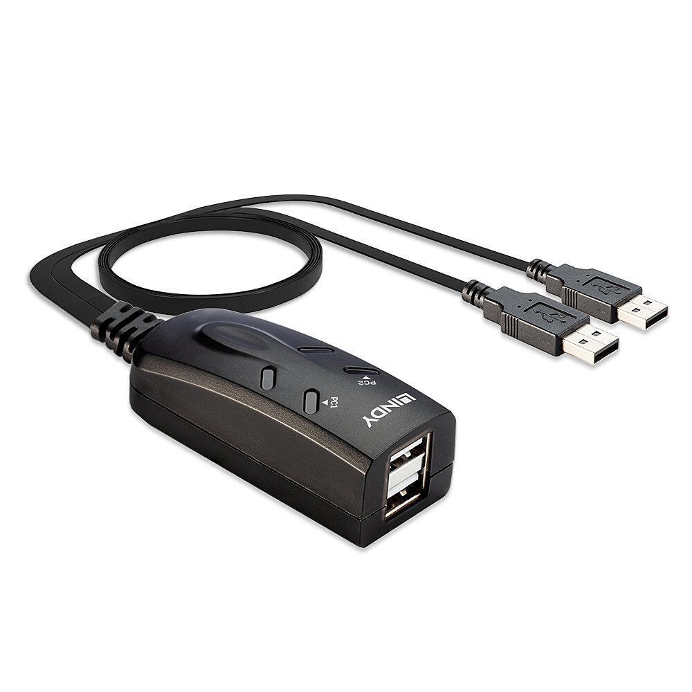 EU Product - KVM Tastatur & Maus Switch USB f�r 2 Rechner thumbnail