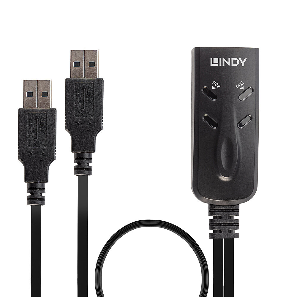 EU Product - KVM Tastatur & Maus Switch USB f�r 2 Rechner thumbnail