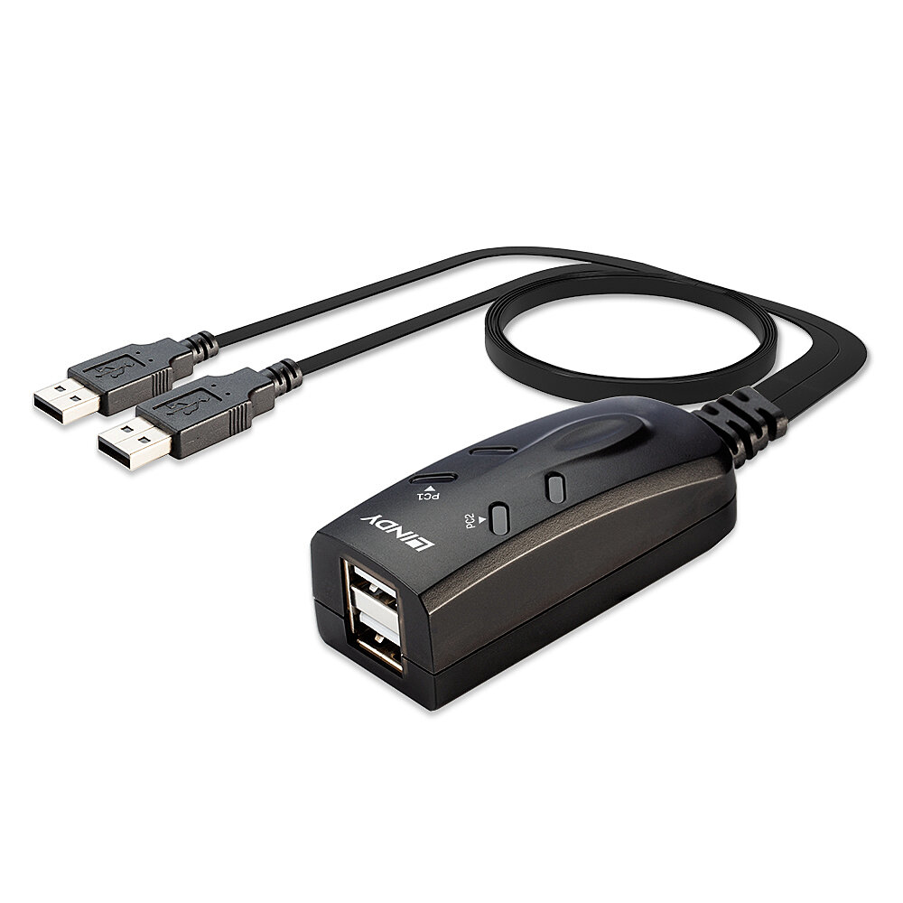EU Product - KVM Tastatur & Maus Switch USB f�r 2 Rechner thumbnail