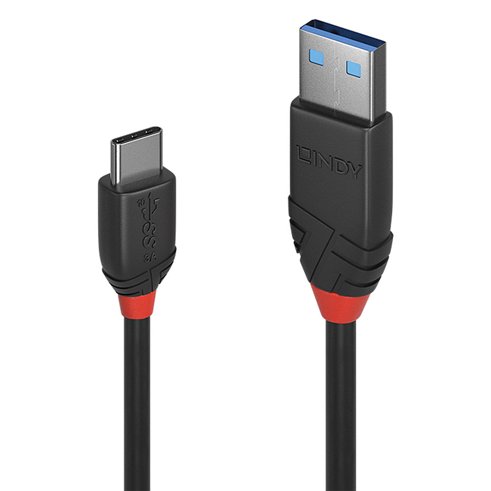 EU Product - USB 3.1 Kabel Typ C/A Black Line M/M 0.15m thumbnail