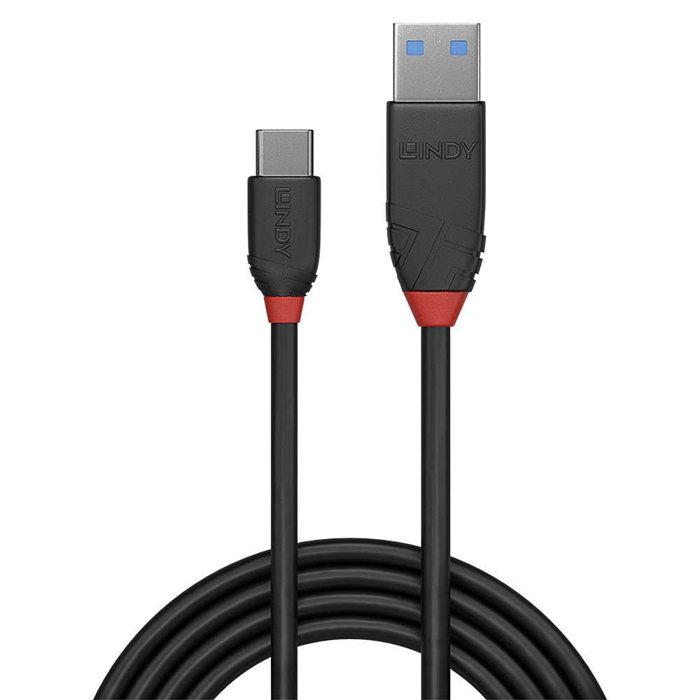 EU Product - USB 3.1 Kabel Typ C/A Black Line M/M 0.15m thumbnail