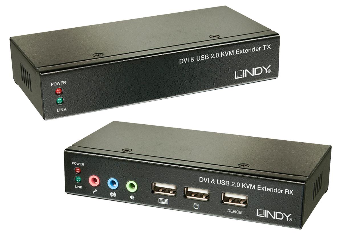 EU Product - Cat6  KVM Extender Classic DVI USB Audio, 50m thumbnail