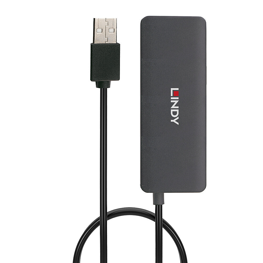 42986 4 Port USB Hub, 4 x USB 2.0 Type-A (F) Ports, Supports Data Transfer Rates of up to 480 Mbps, Plug and Play Installation, USB Bus-Powered with DC Socket for External Power Supply thumbnail