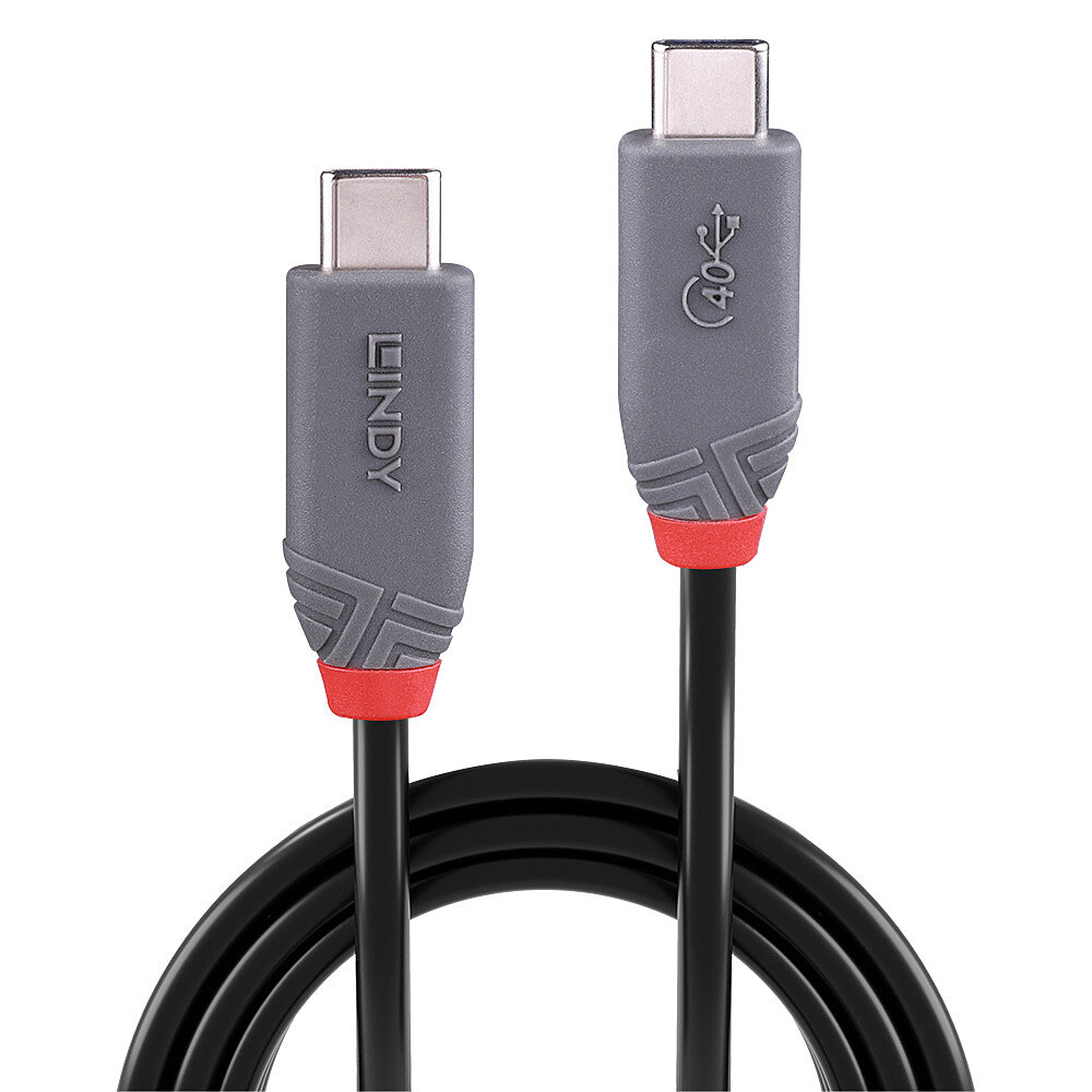 0.8M USB 4 TYPE C CABLE ANTHRA thumbnail