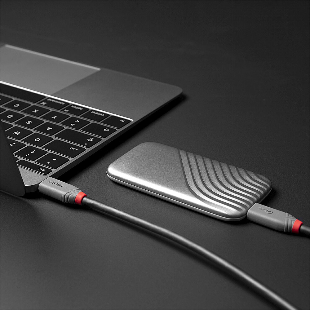 0.8M USB 4 TYPE C CABLE ANTHRA thumbnail