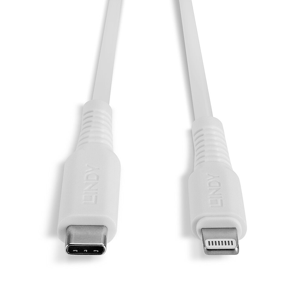 1M USB TYPE C TO LIGHTNING CABLE WHT thumbnail