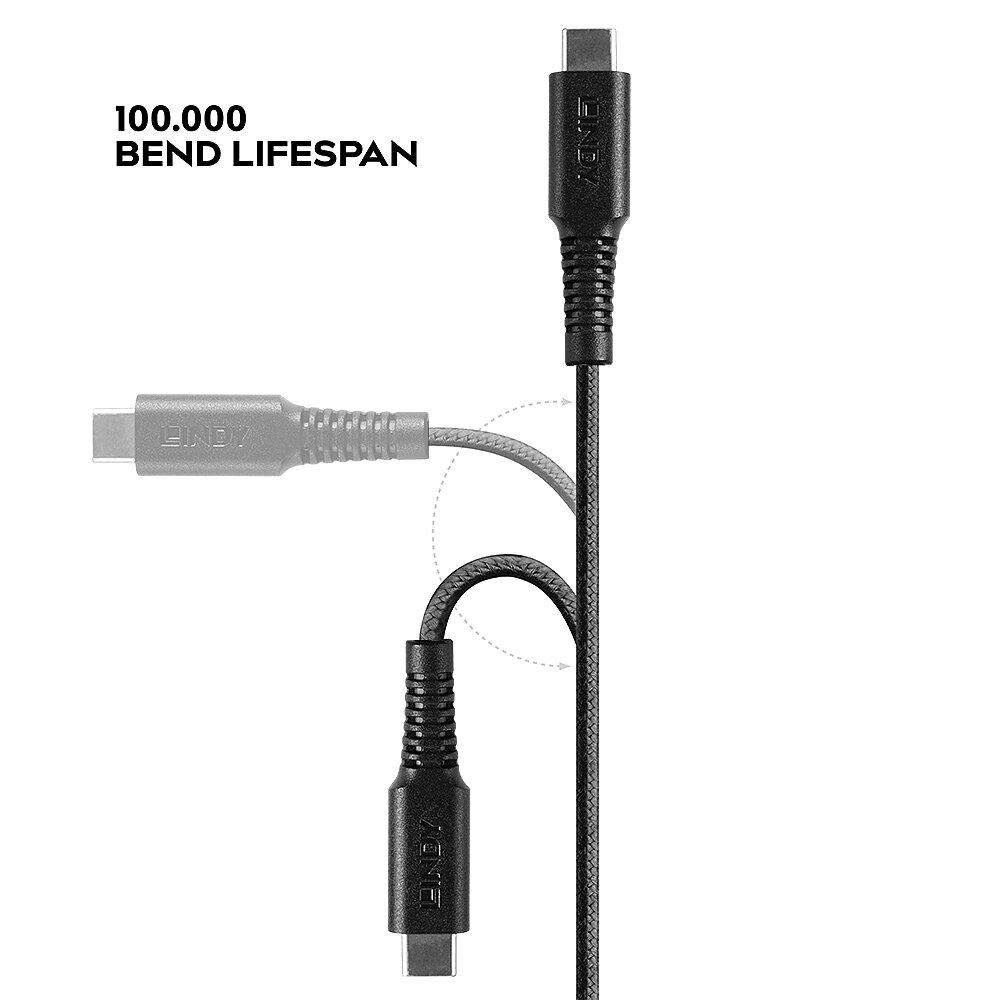 EU Product - 3m verst�rktes USB Typ C an Lightning Ladekabel thumbnail