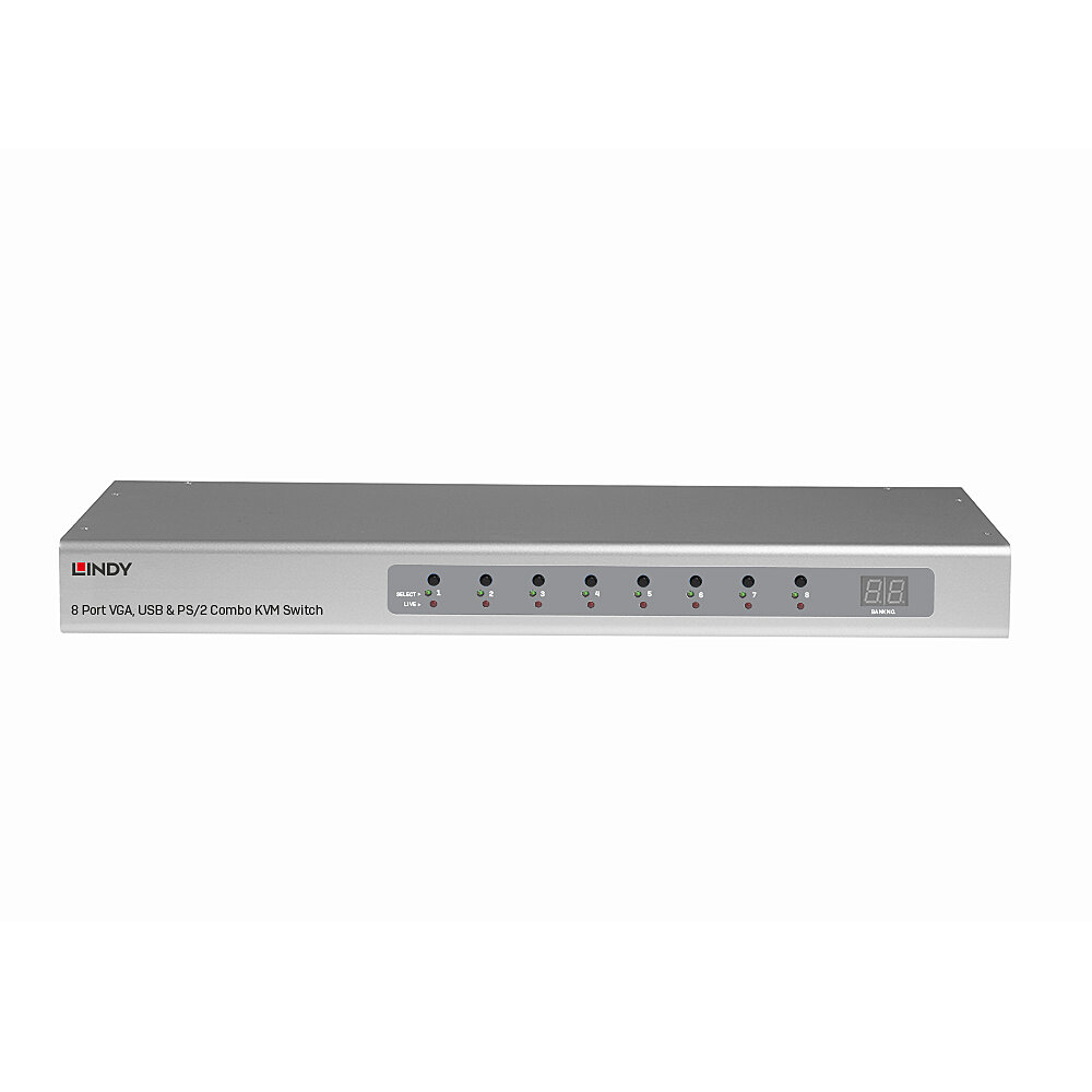 EU Product - KVM Switch 8 Port VGA, USB & PS/2 Combo thumbnail