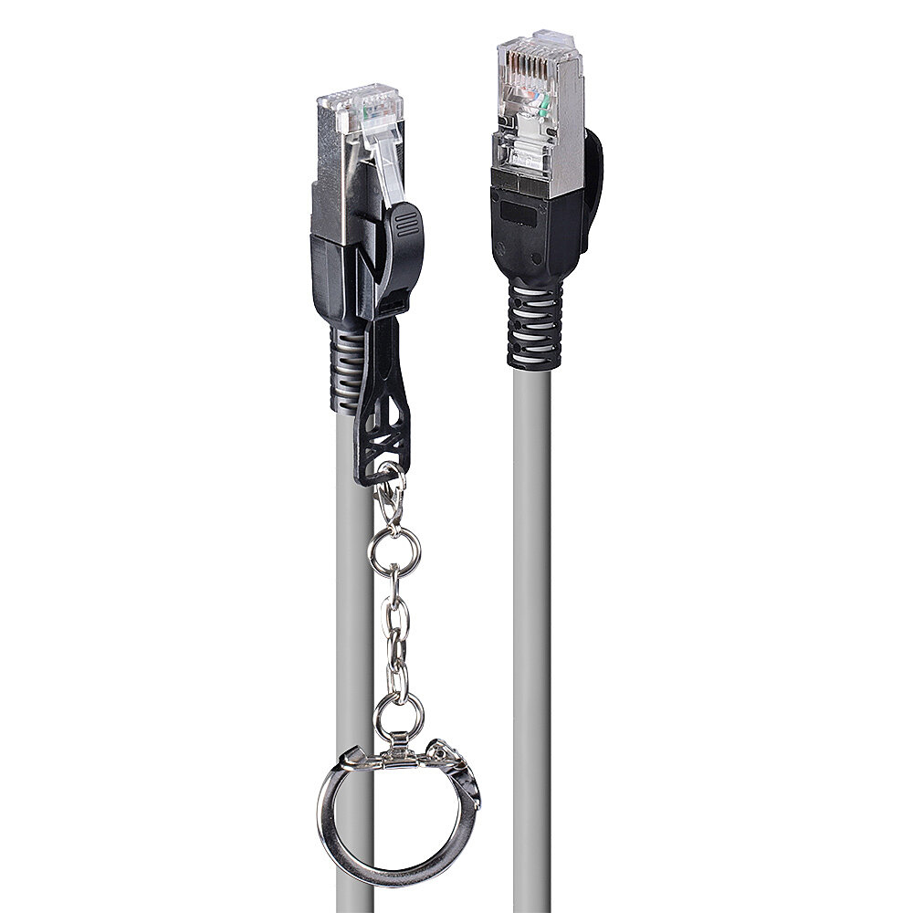 EU Product - Patchkabel Cat.6A S/FTP grau 1m verriegelbar thumbnail