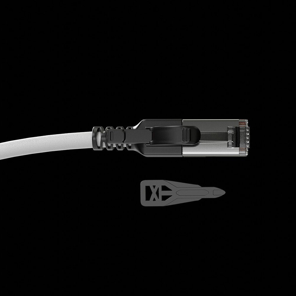 EU Product - Patchkabel Cat.6A S/FTP grau 10m verriegelbar thumbnail