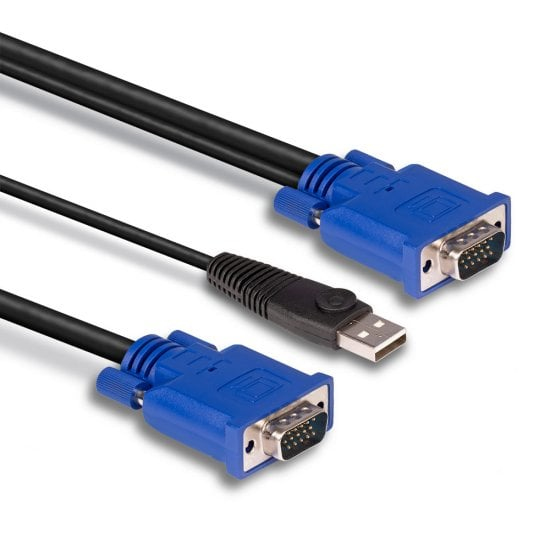 EU Product - Kombiniertes KVM- und USB-Kabel 2m thumbnail