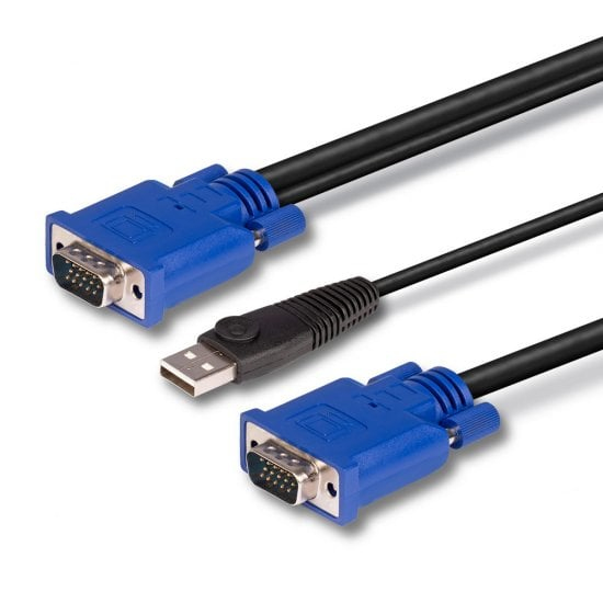 EU Product - Kombiniertes KVM- und USB-Kabel 2m thumbnail
