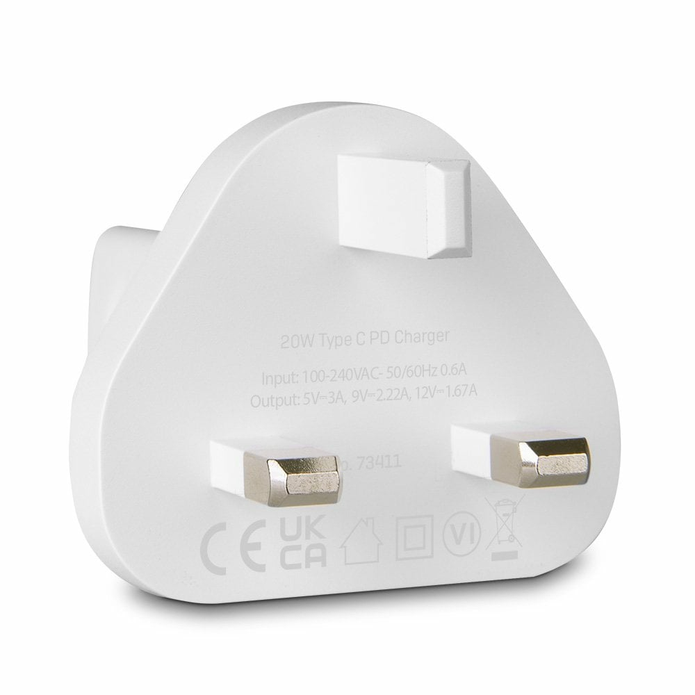 20W TYPE C PD CHARGER UK PLUG thumbnail