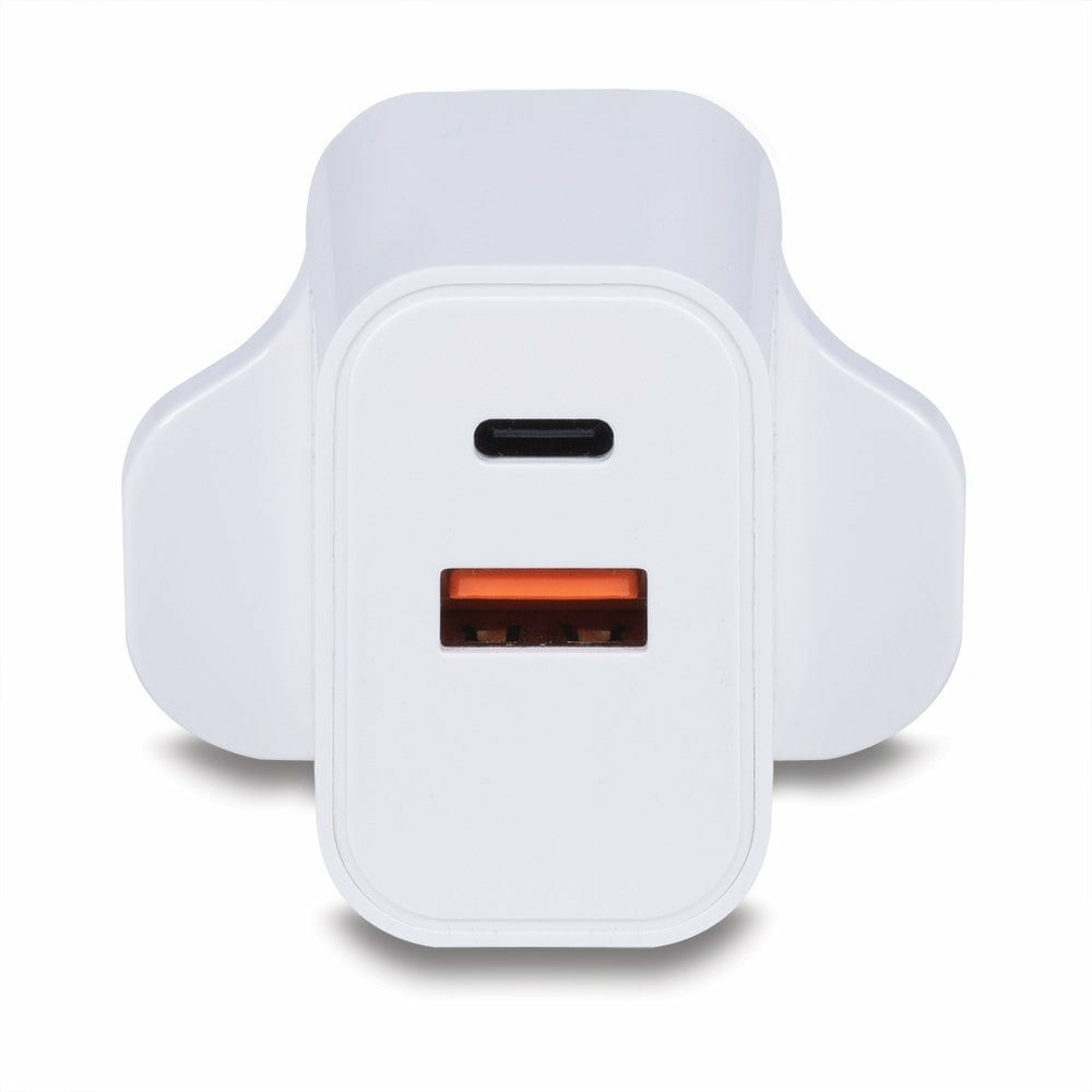 30W USB TYPE A & C CHARGER UK PLUG thumbnail